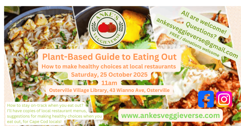 Plant Based guide to eating out Flyer