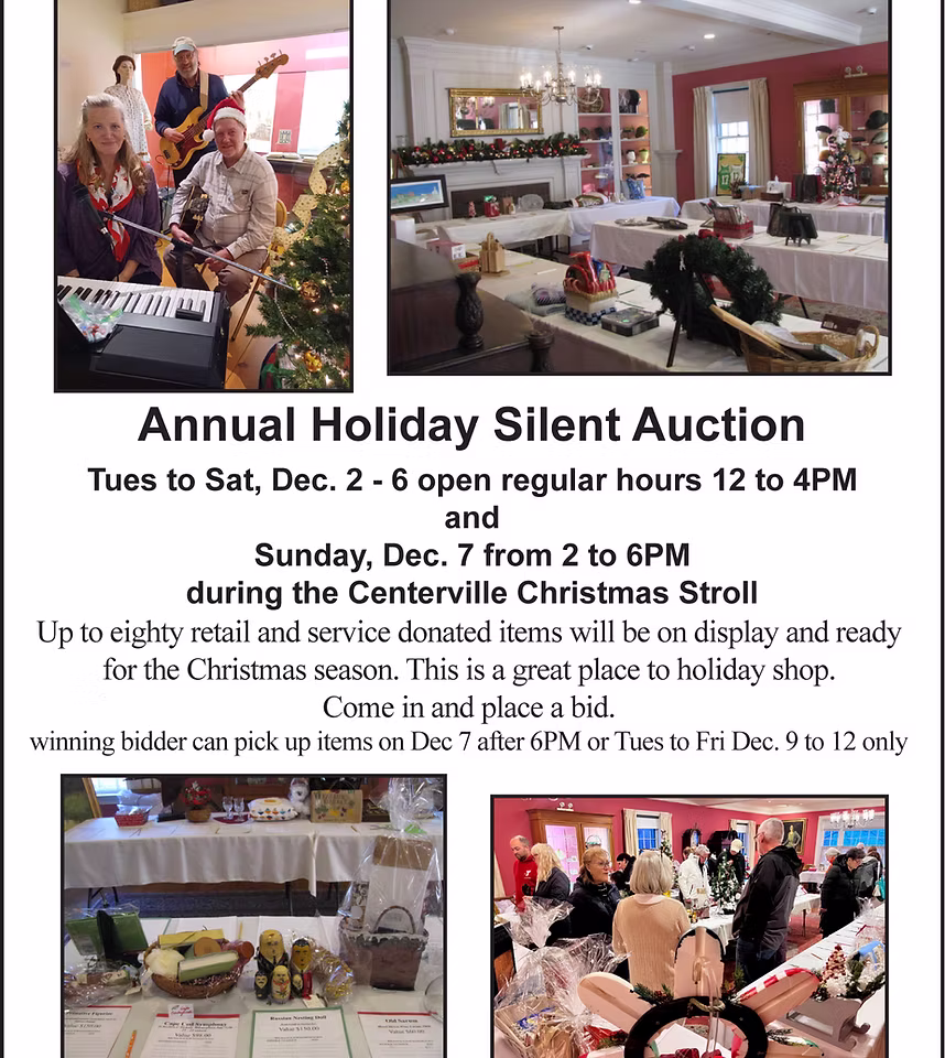 2025_Event_Centerville Historic Museum_Holiday Silent Auction