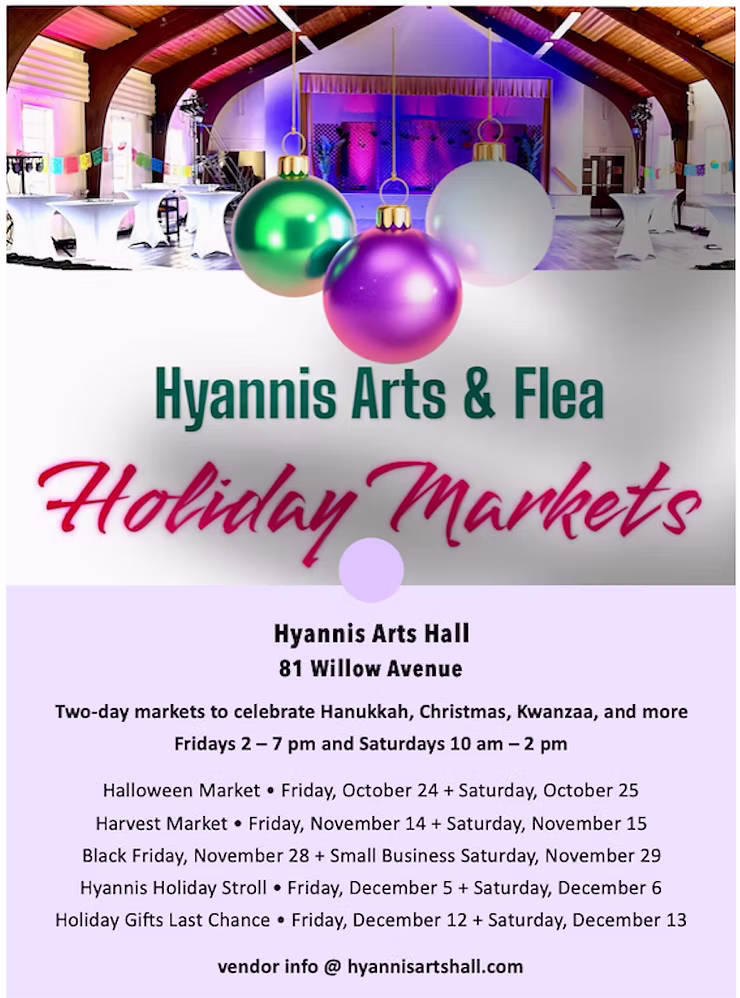 2025_Event_Hyannis Arts Hall_Holiday Markets