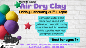 2026_Event_Whelden Library_Air Dry Clay