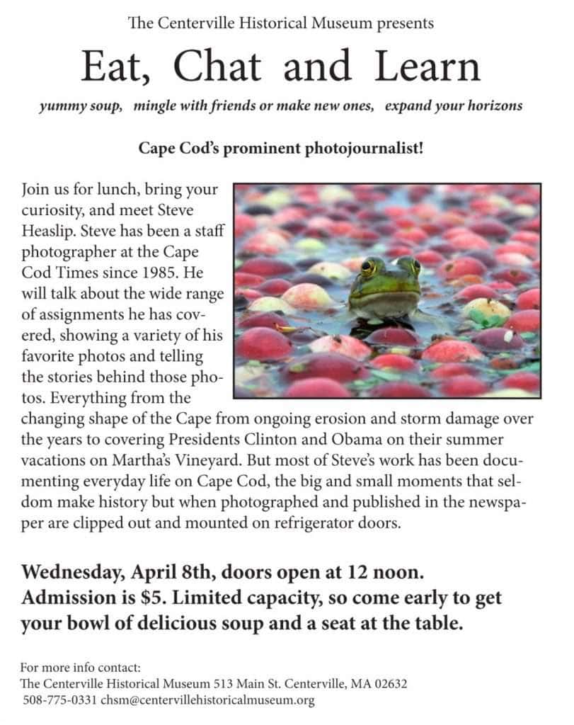 2026_Event_Centerville Historical Society_Eat, Chat, Learn with Steve Heaslip
