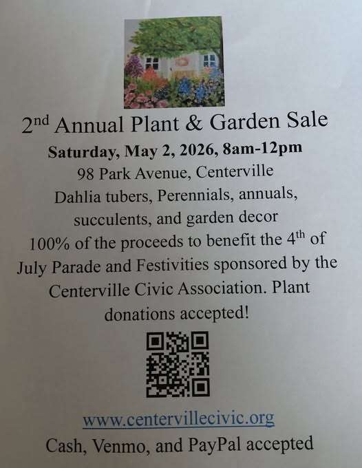 2026-Event_Centerville Civic Association_Plant Sale