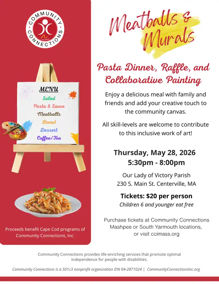 2026_Event_Our Lady of Victory Parish Center_Meatballs & Murals - Pasta Dinner and Collaborative Art Fundraiser