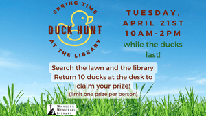 2026_Event_Whelden Library_Duck Hunt