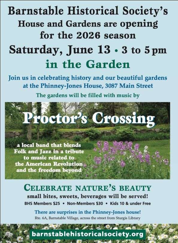 2026_Event_Barnstable Historical Society_House and Garden Opening
