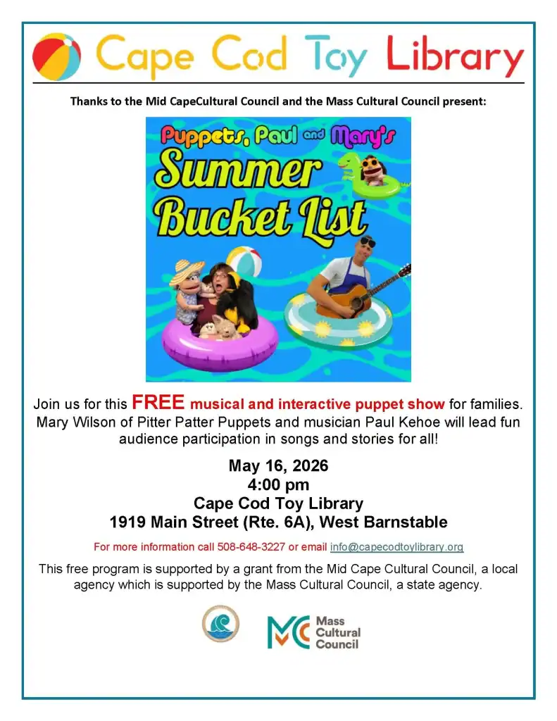 2026_Event_Cape Cod Toy Library_Summer Bucket List